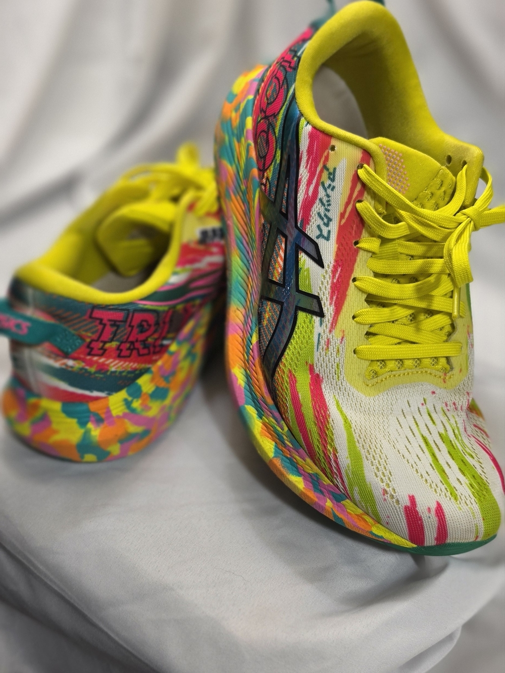ASICS Women's Multicolor Running Shoes - Neon Yellow Accents - Picture 4 of 4